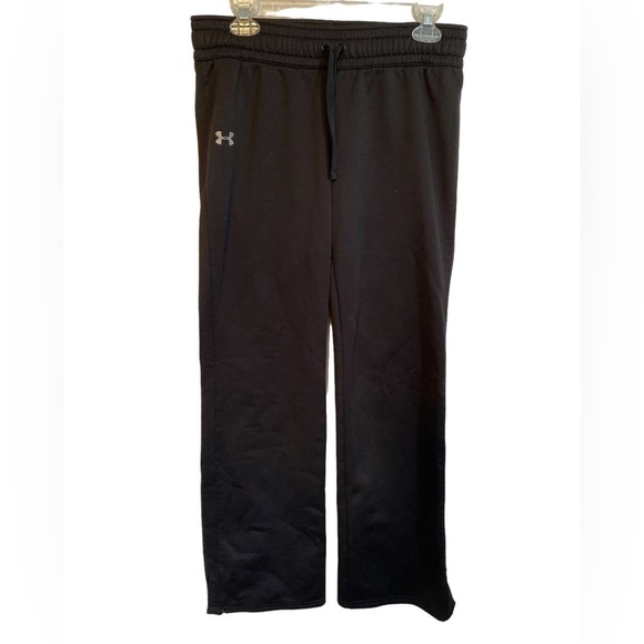 Under Armour Track Jogging Pants Black Ladies  Med - Picture 1 of 12